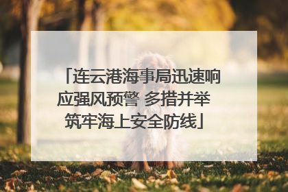 连云港海事局迅速响应强风预警 多措并举筑牢海上安全防线