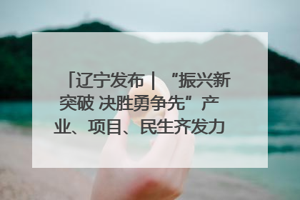 辽宁发布｜“振兴新突破 决胜勇争先”产业、项目、民生齐发力 葫芦岛按下决胜之年“加速键”