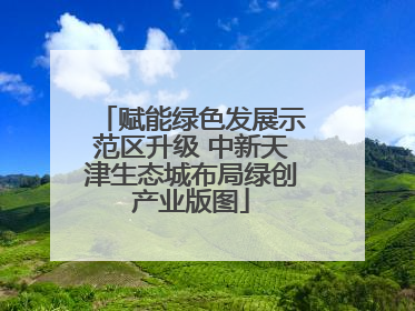 赋能绿色发展示范区升级 中新天津生态城布局绿创产业版图