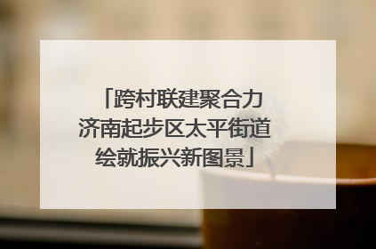 跨村联建聚合力 济南起步区太平街道绘就振兴新图景
