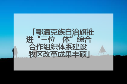 鄂温克族自治旗推进“三位一体”综合合作组织体系建设 牧区改革成果丰硕