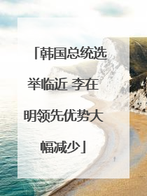 韩国总统选举临近 李在明领先优势大幅减少