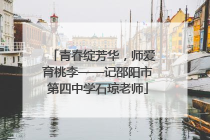 青春绽芳华，师爱育桃李——记邵阳市第四中学石琼老师