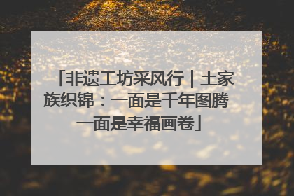 非遗工坊采风行｜土家族织锦：一面是千年图腾 一面是幸福画卷