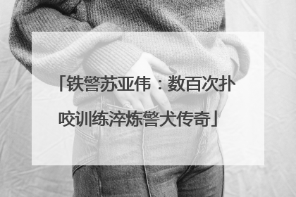 铁警苏亚伟：数百次扑咬训练淬炼警犬传奇
