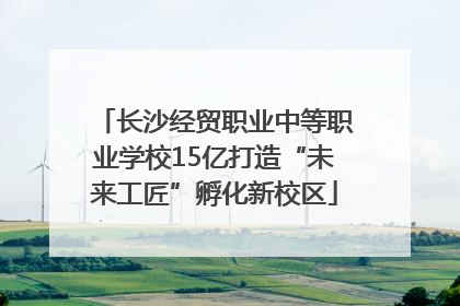 长沙经贸职业中等职业学校15亿打造“未来工匠”孵化新校区