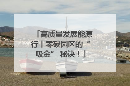 高质量发展能源行丨零碳园区的“吸金” 秘诀！