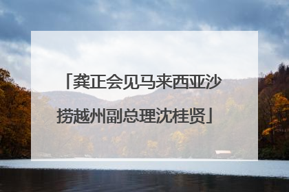 龚正会见马来西亚沙捞越州副总理沈桂贤