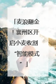 麦浪翻金！襄州区开启小麦收割“智能模式”