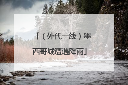 （外代一线）墨西哥城遭遇降雨