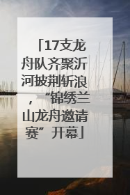 17支龙舟队齐聚沂河披荆斩浪，“锦绣兰山龙舟邀请赛”开幕