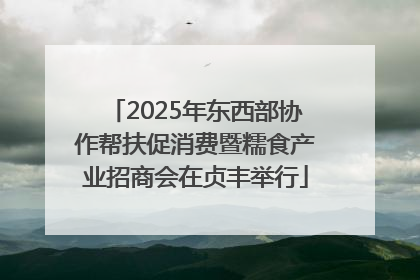 2025年东西部协作帮扶促消费暨糯食产业招商会在贞丰举行