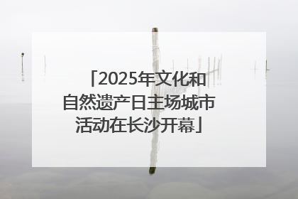 2025年文化和自然遗产日主场城市活动在长沙开幕