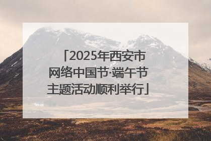2025年西安市网络中国节·端午节主题活动顺利举行