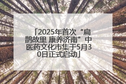 2025年首次“扁鹊故里 康养济南”中医药文化市集于5月30日正式启动