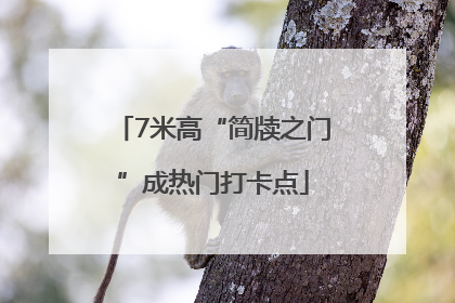 7米高“简牍之门”成热门打卡点