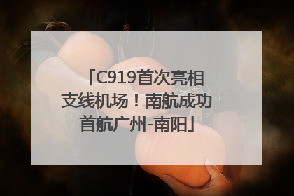 C919首次亮相支线机场！南航成功首航广州-南阳